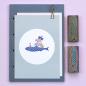 Preview: 5x Stempel | Sprotte kariert