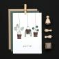 Preview: 5x Stempel | Blumentopf klein