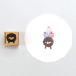 Preview: 5x Stempel | Schaf mit Punkten