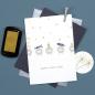 Preview: 5x Stempel | Schaf mit Punkten