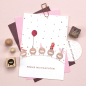 Preview: 5x Stempel | Schaf mit Punkten