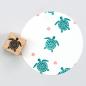 Preview: 5x Stempel | Schildkröte klein