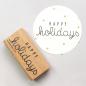 Preview: 5x Stempel | Happy Holidays