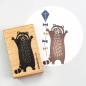 Preview: 5x Stempel | Waschbär stehend