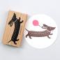 Preview: 5x Stempel | Dackel 2