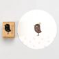 Preview: 5x Stempel | Vogel Dame