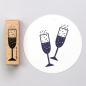Preview: 5x Stempel | Sektglas
