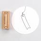 Preview: 5x Stempel | Etikett outline