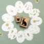 Preview: 12x Stempel | Korb Karo klein