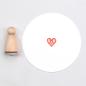 Preview: 12x Stempel | Blumenherz klein