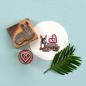 Preview: 12x Stempel | Blumenherz klein
