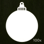 Preview: 1x 100 Papertags | Christmas bauble large