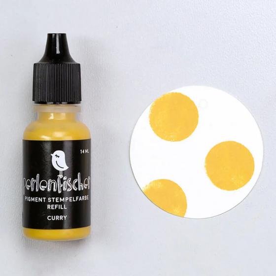 5x Pigment Stempelfarbe Refill | Curry