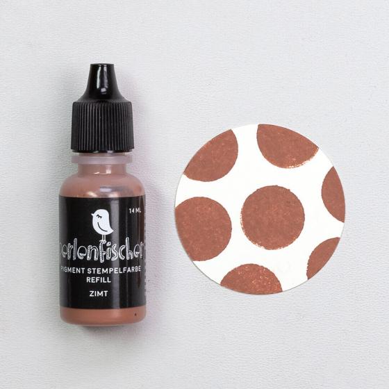 5x Pigment Stempelfarbe Refill | Zimt