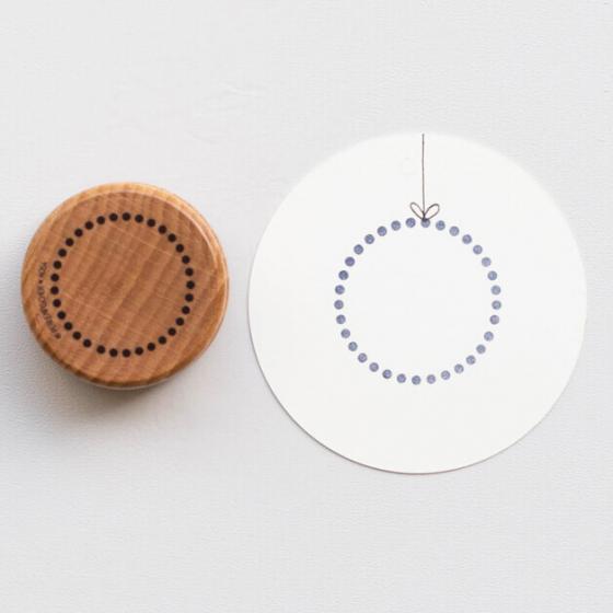 5x Stempel | Bordüre mit Punkten