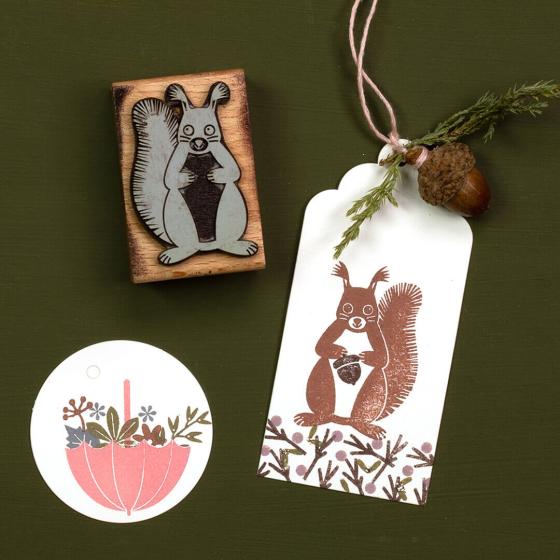 5x Stempel | Eichhörnchen 2