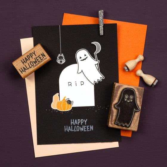5x Stempel | Happy Halloween