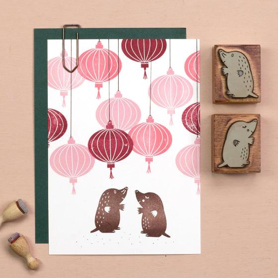 5x Stempel | Maulwurf Mann