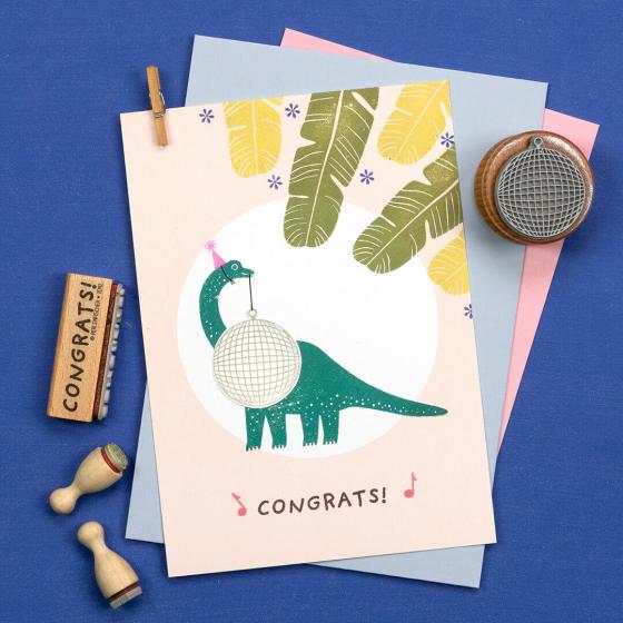 Preview: 5x Stempel | Discokugel