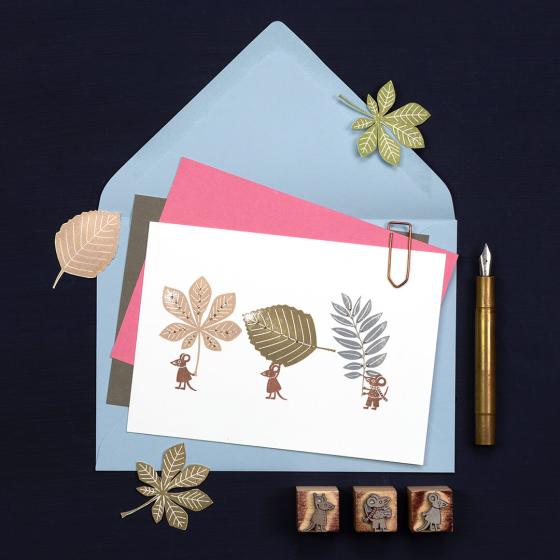 Preview: 5x Stempel | Eschenblatt XL