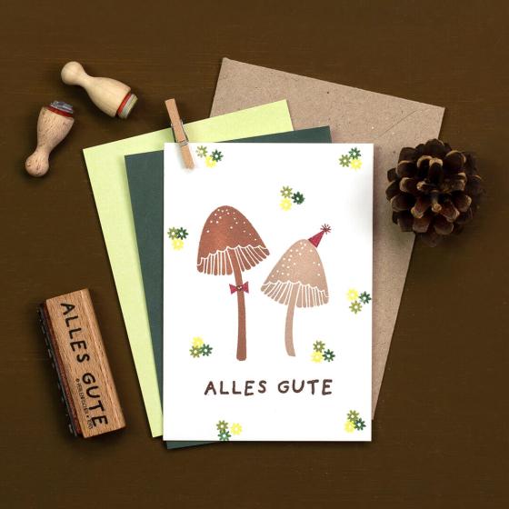 Preview: 5x Stempel | Waldpilz 1