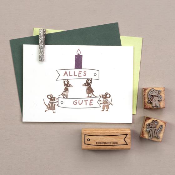 Preview: 5x Stempel | Maus Greta