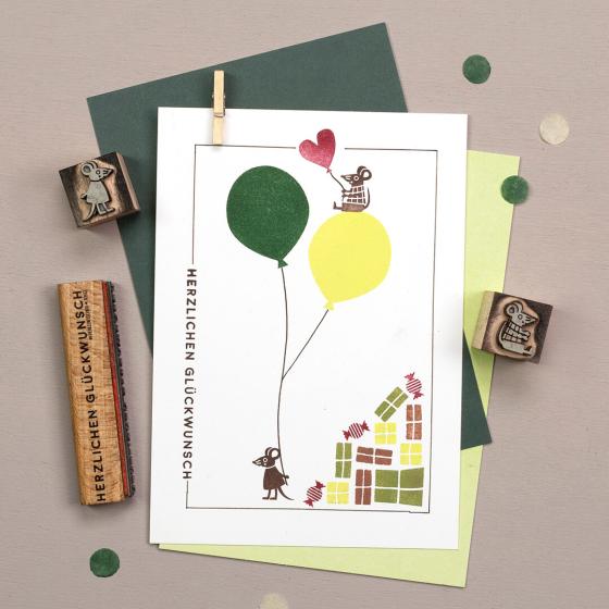Preview: 5x Stempel | Maus Emil