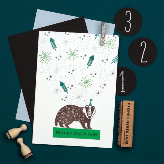 5x Stempel | Dachs