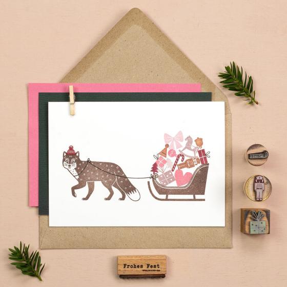 5x Stempel | Fuchs laufend