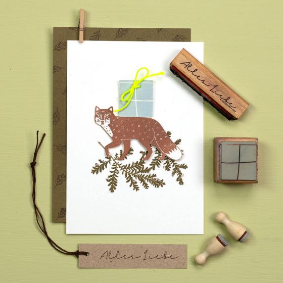 5x Stempel | Fuchs laufend