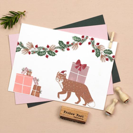 5x Stempel | Fuchs laufend