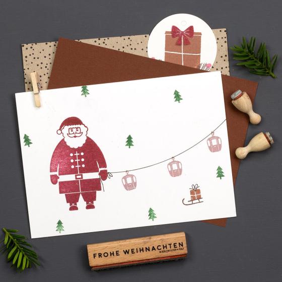 5x Stempel | Weihnachtsmann