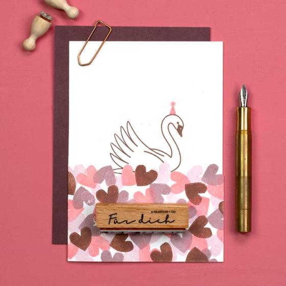5x Stempel | Schwan