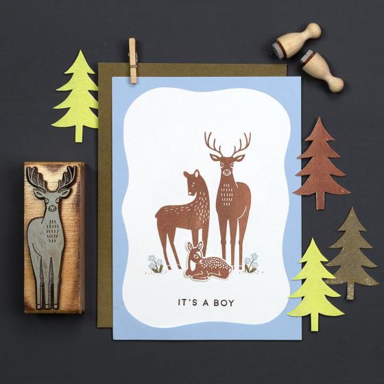 5x Stempel | Hirsch 2