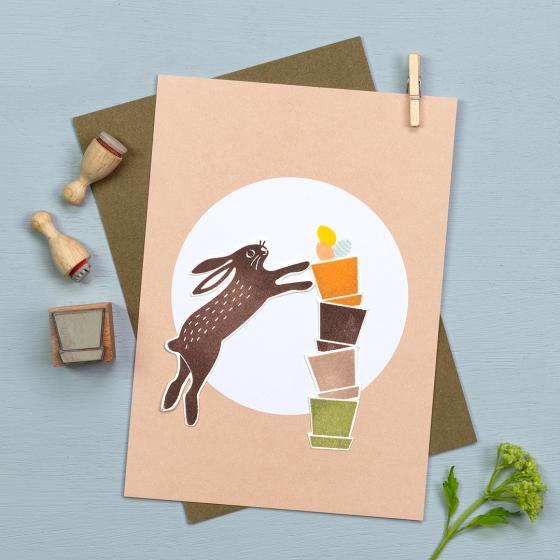 5x Stamp | Bunny jumping