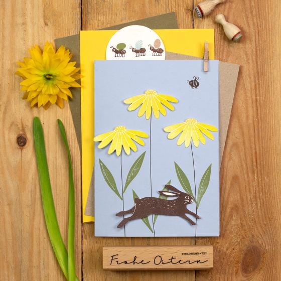 5x Stamp | Bunny jumping