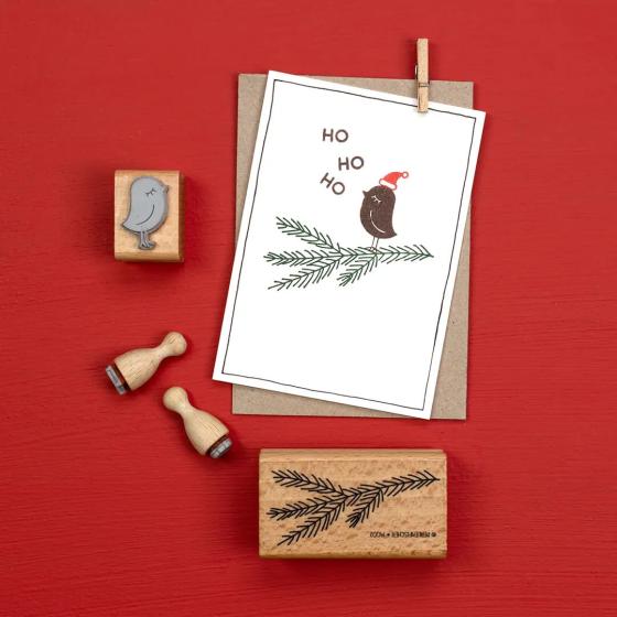 5x Stempel | Vogel Dame