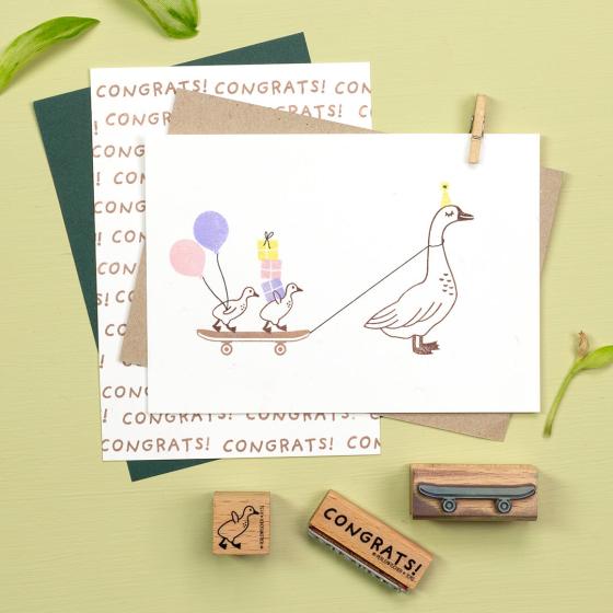 Preview: 5x Stempel | Skateboard