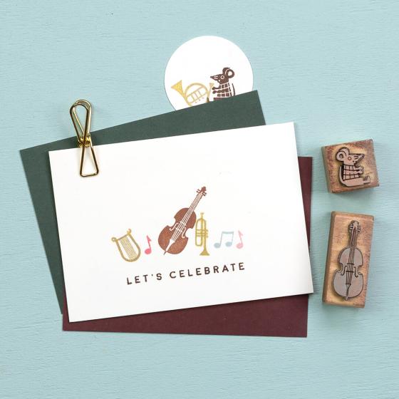 Preview: 5x Stempel | Kontrabass