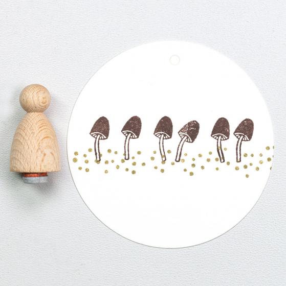 12x Stempel | Pilz klein