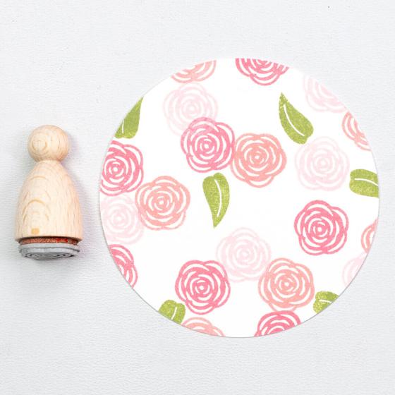 12x Stamps | Rose