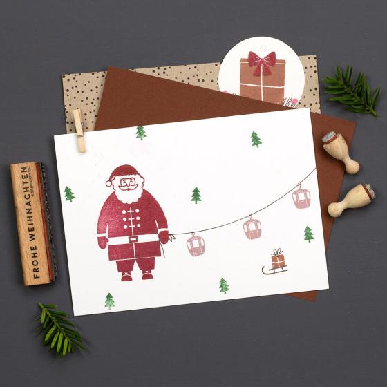 12x Stempel | Schlitten klein