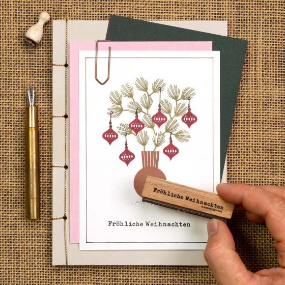 12x Stempel | Pinienzweig 2 klein