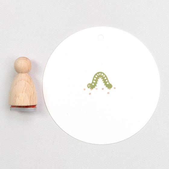 12x Stempel | Raupe klein