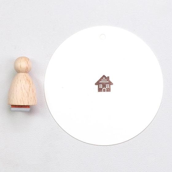 12x Stempel | Blockhütte klein