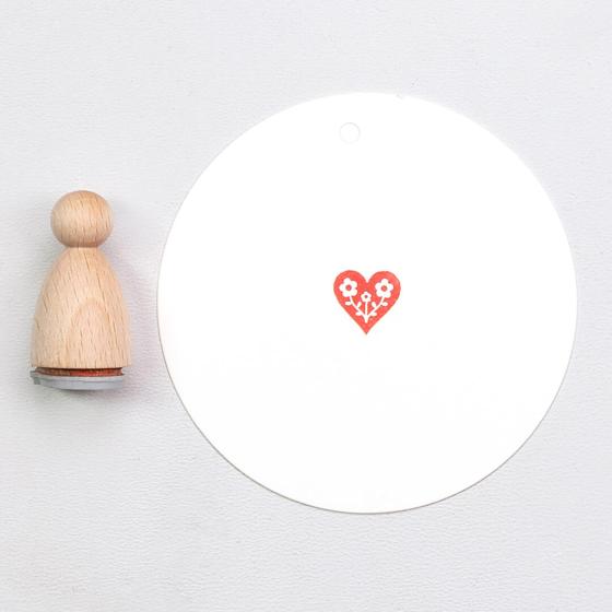 12x Stempel | Blumenherz klein