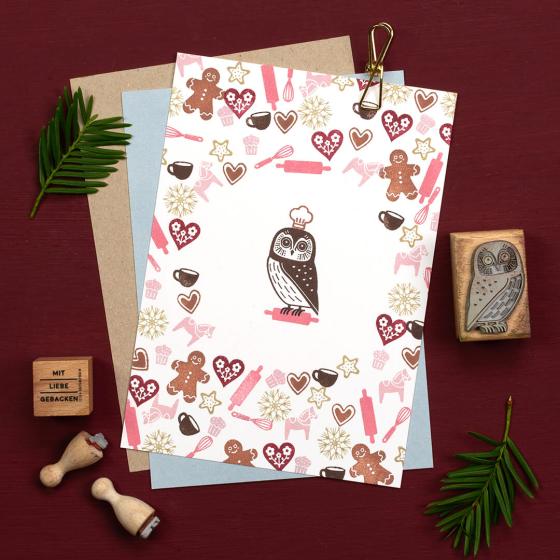 Preview: 12x Stempel | Strohstern klein