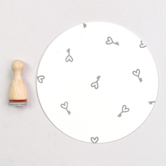 12x Stempel | Herzschlüssel mini