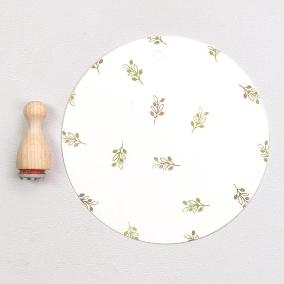 12x Stempel | Olivenzweig mini