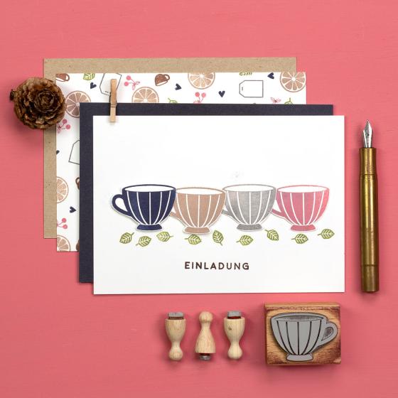 12x Stempel | Buchenblatt mini